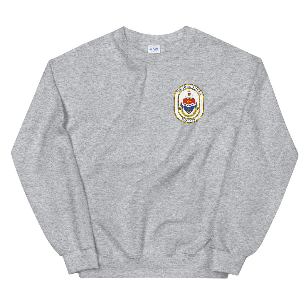 USS John Young (DD-973) Ship's Crest Sweatshirt