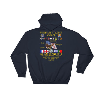 USS Harry S. Truman (CVN-75) 2018 Cruise Hoodie