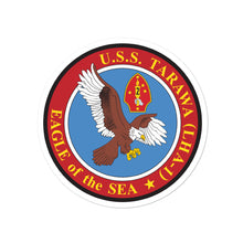 Load image into Gallery viewer, USS Tarawa (LHA-1) Circle Ship&#39;s Crest Vinyl Sticker