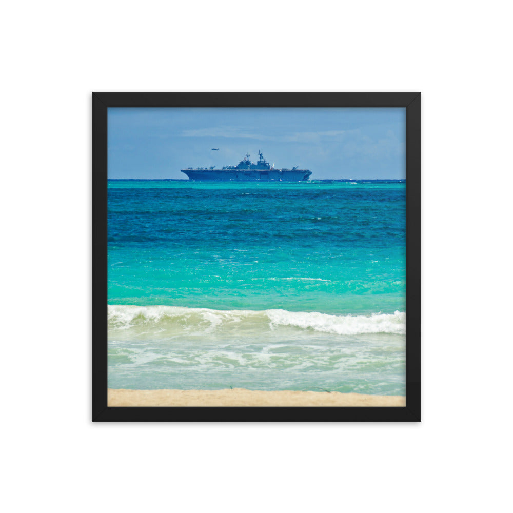 USS Essex (LHD-2) Framed Ship Photo