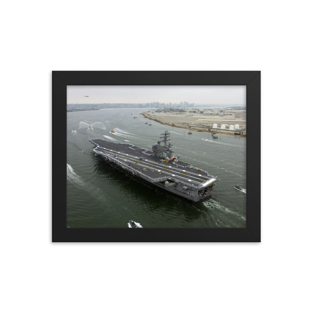 USS Ronald Reagan (CVN-76) Framed Ship Photo - San Diego