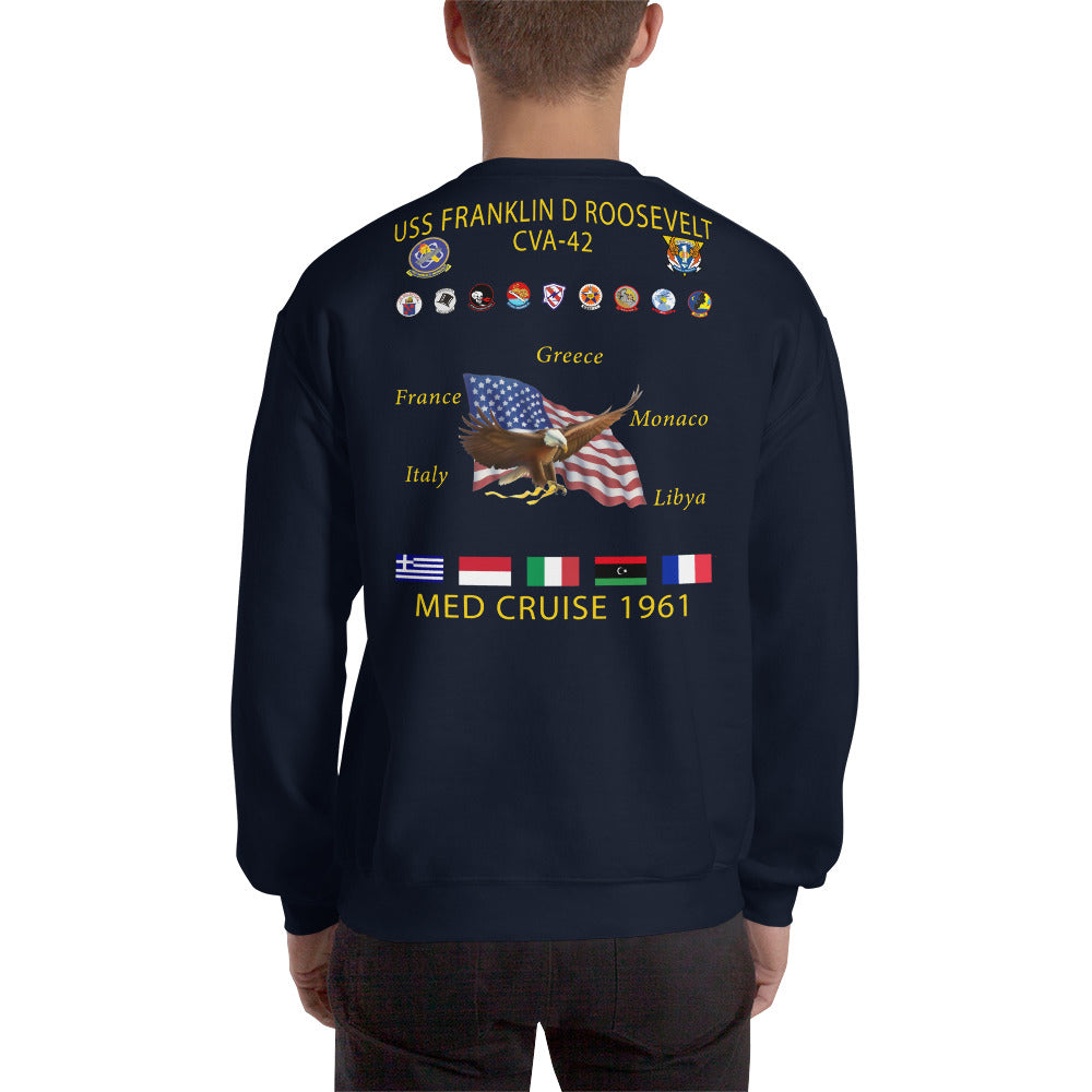 USS Franklin D. Roosevelt (CVA-42) 1961 Cruise Sweatshirt