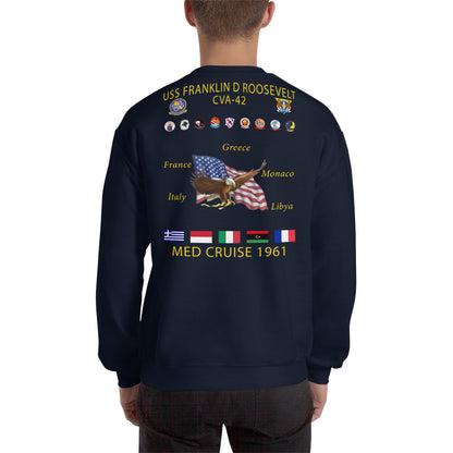 USS Franklin D. Roosevelt (CVA-42) 1961 Cruise Sweatshirt