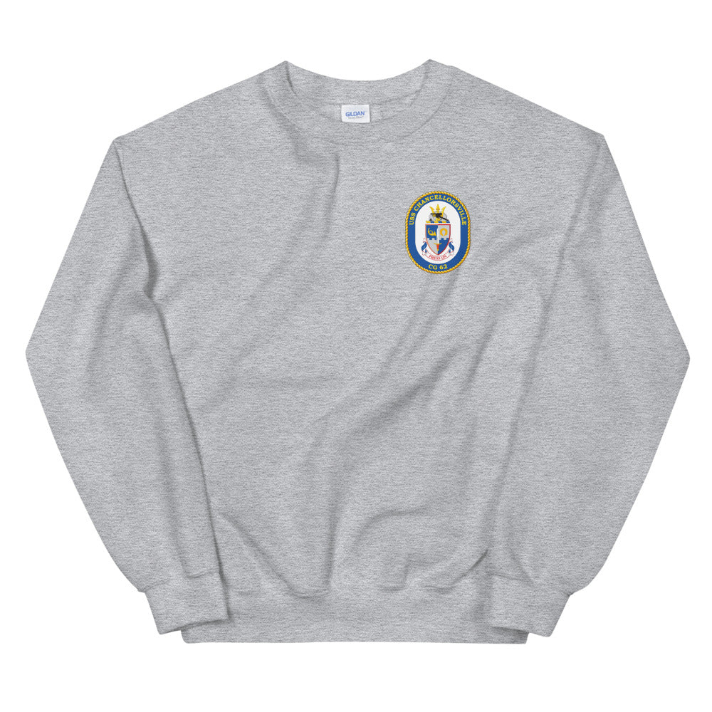 USS Chancellorsville (CG-62) Ship's Crest Sweatshirt