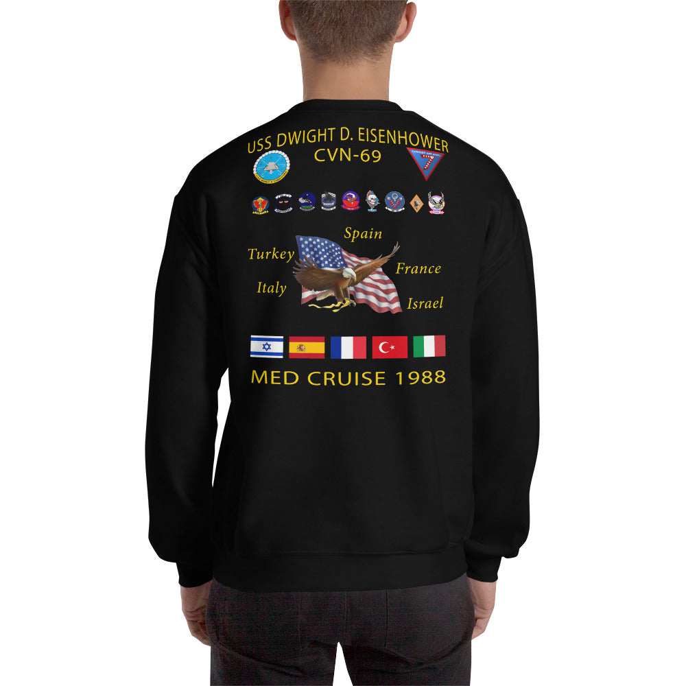 USS Dwight D. Eisenhower (CVN-69) 1988 Cruise Sweatshirt