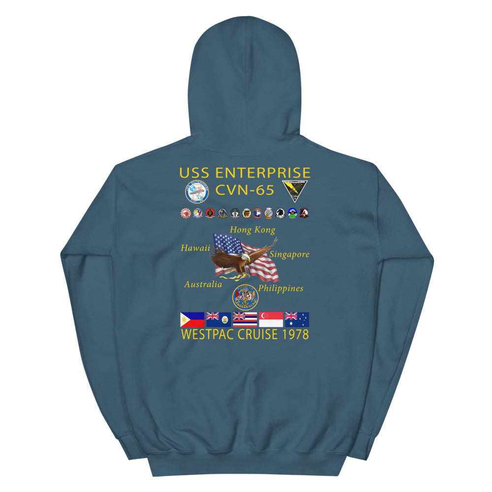 USS Enterprise (CVN-65) 1978 Cruise Hoodie