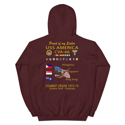 USS America (CVA-66) 1972-73 Cruise Hoodie - FAMILY