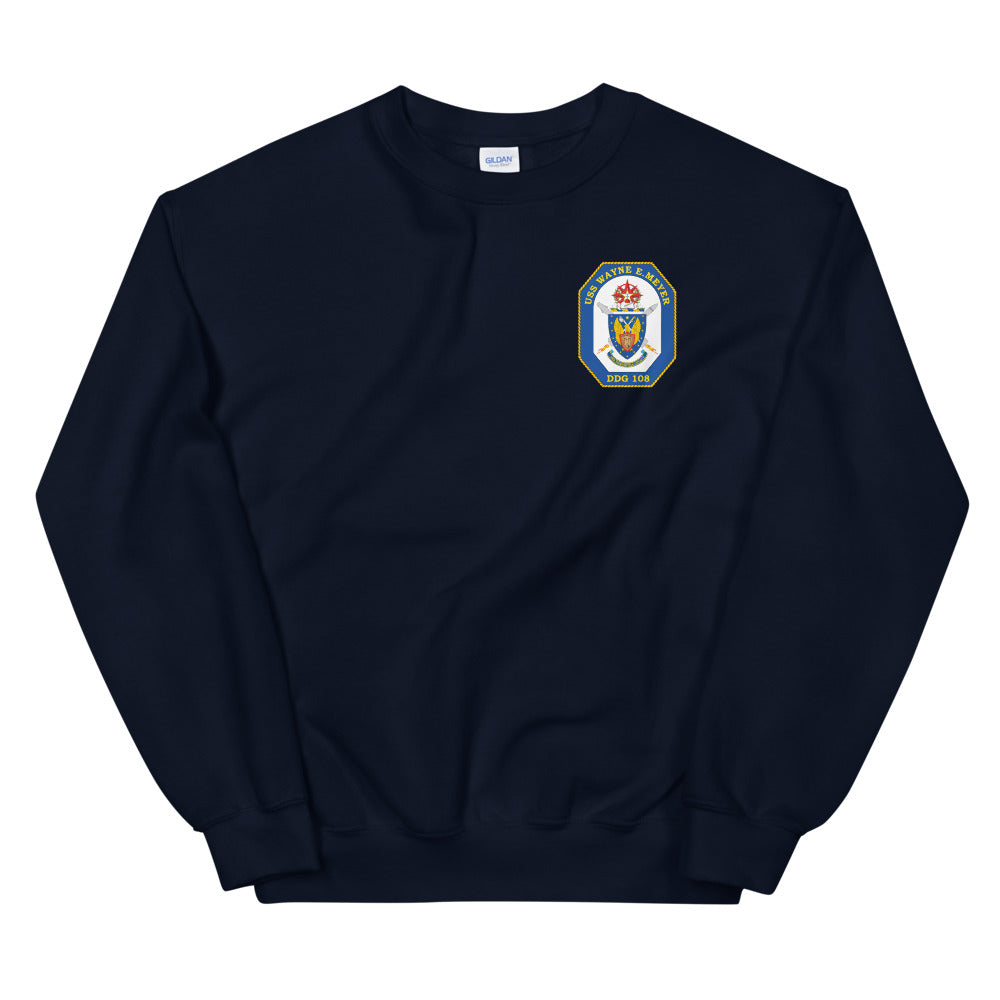 USS Wayne E. Meyer (DDG-108) Ship's Crest Sweatshirt
