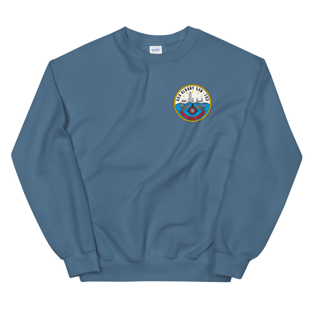 USS Albany (SSN-753) Ship's Crest Sweatshirt