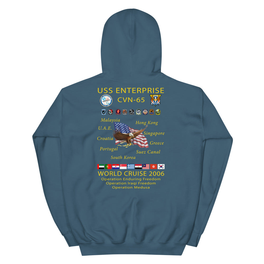 USS Enterprise (CVN-65) 2006 Cruise Hoodie