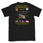USS Abraham Lincoln (CVN-72) 1991 Cruise Shirt - FAMILY
