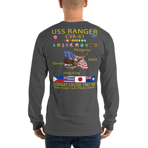 USS Ranger (CVA-61) 1967-68 Long Sleeve Cruise Shirt