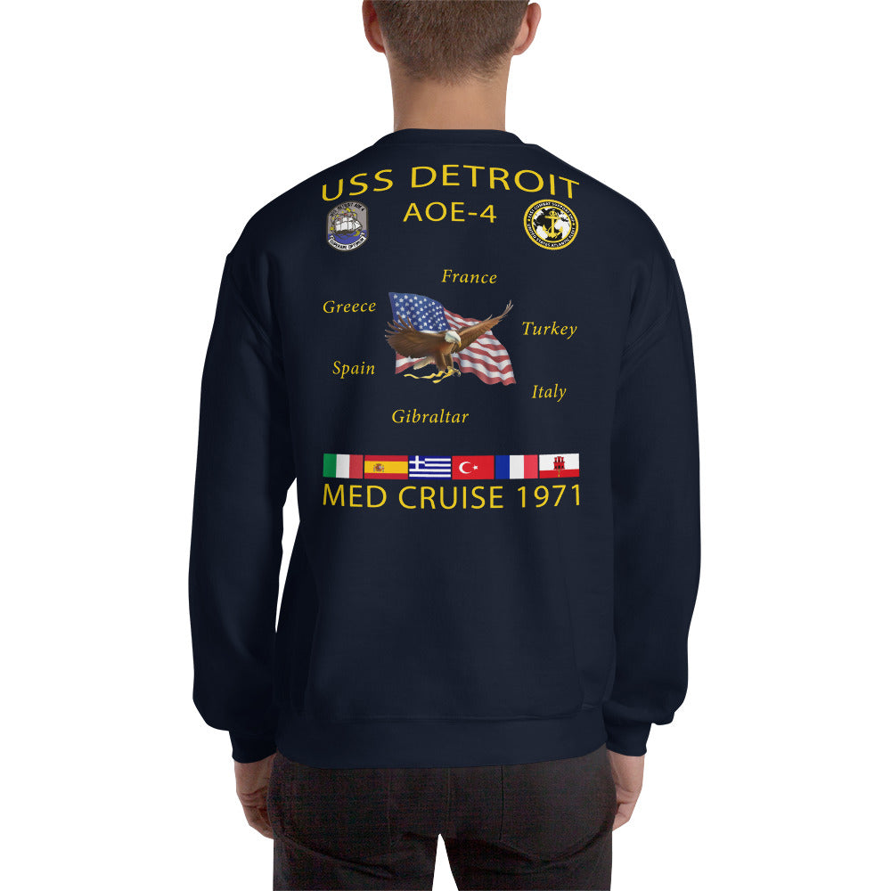 USS Detroit (AOE-4) 1971 Cruise Sweatshirt