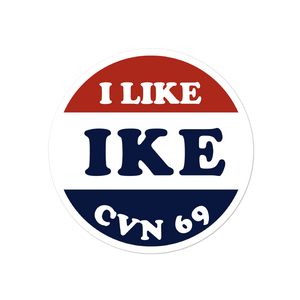 USS Dwight D. Eisenhower (CVN-69) I Like Ike Vinyl Sticker