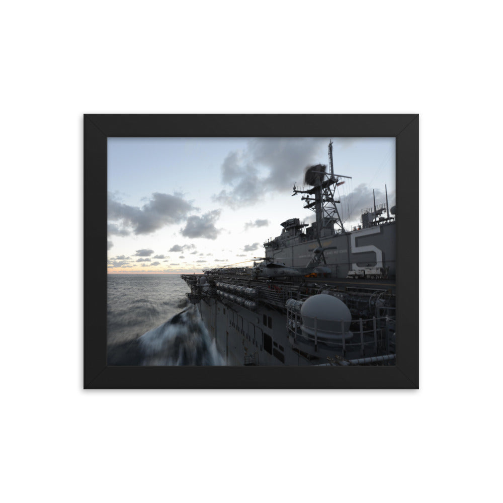 USS Bataan (LHD-5) Framed Ship Photo