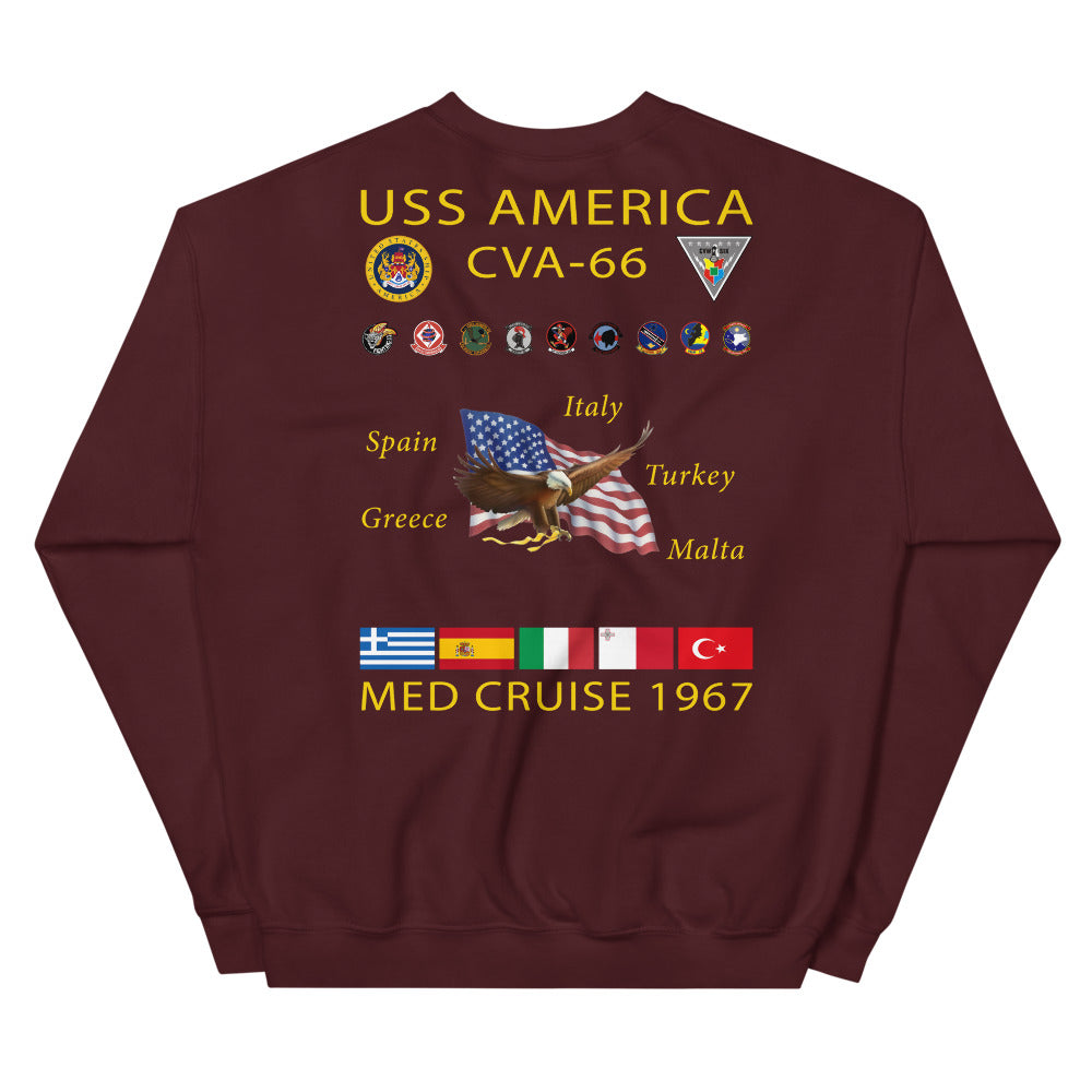 USS America (CVA-66) 1967 Cruise Sweatshirt