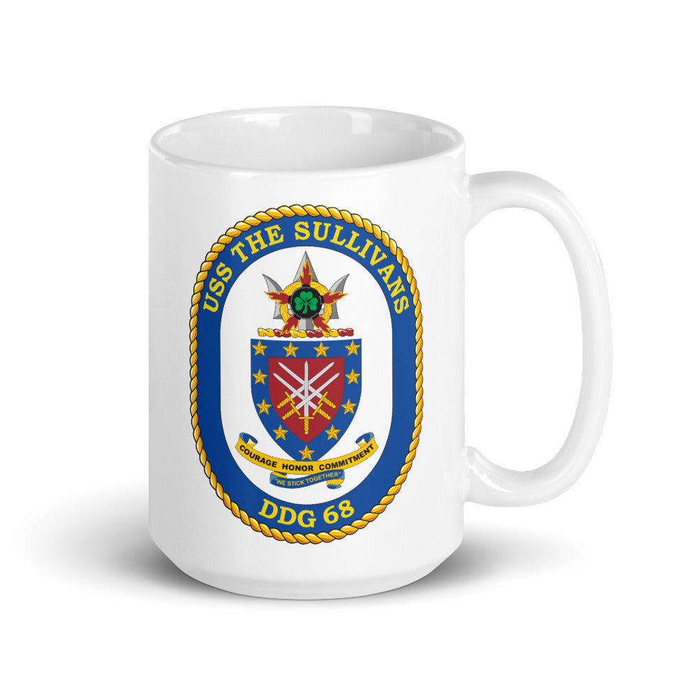 USS The Sullivans (DDG-68) Ship's Crest Mug