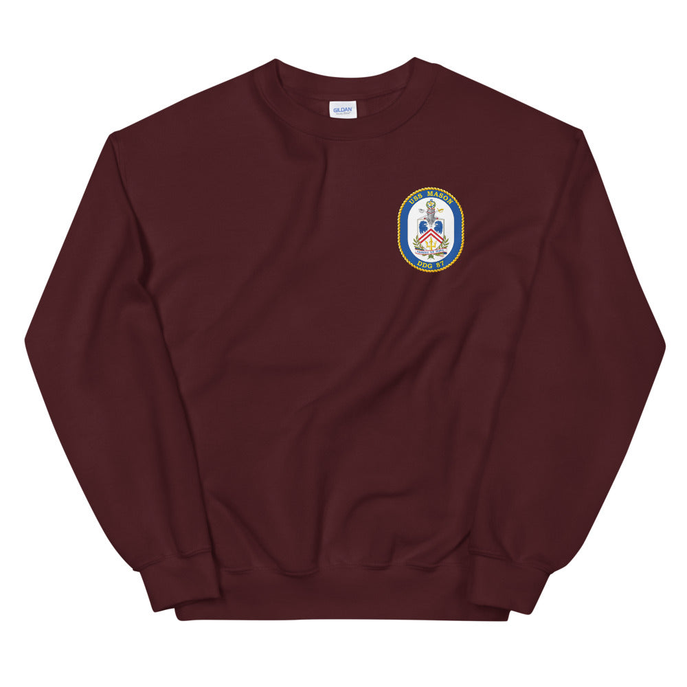 USS Mason (DDG-87) Ship's Crest Sweatshirt