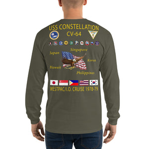 USS Constellation (CV-64) 1978-79 Long Sleeve Cruise Shirt