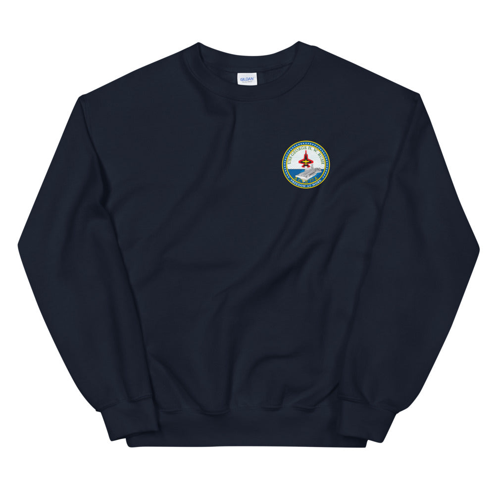 USS George H.W. Bush (CVN-77) Ship's Crest Sweatshirt