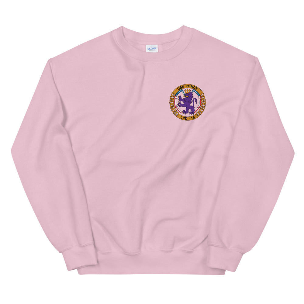 USS Ponce (LPD-15) Ship's Crest Sweatshirt