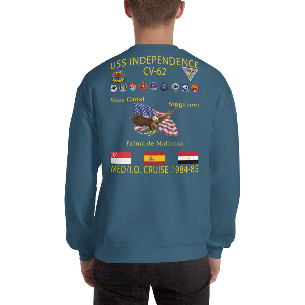 USS Independence (CV-62) 1984-85 Cruise Sweatshirt