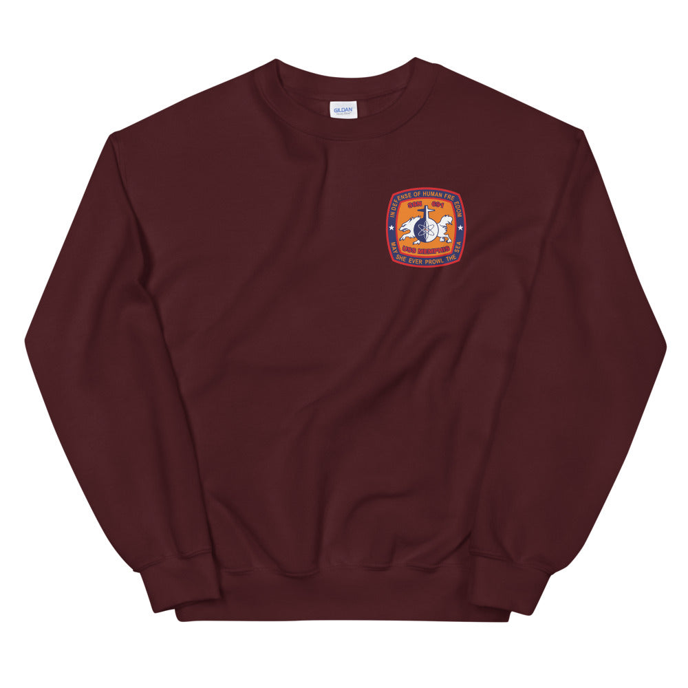 USS Memphis (SSN-691) Ship's Crest Sweatshirt
