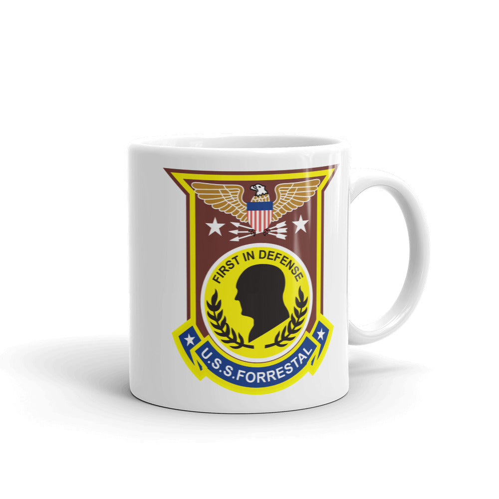 USS Forrestal (CVA/CV-59) Ship's Crest Mug