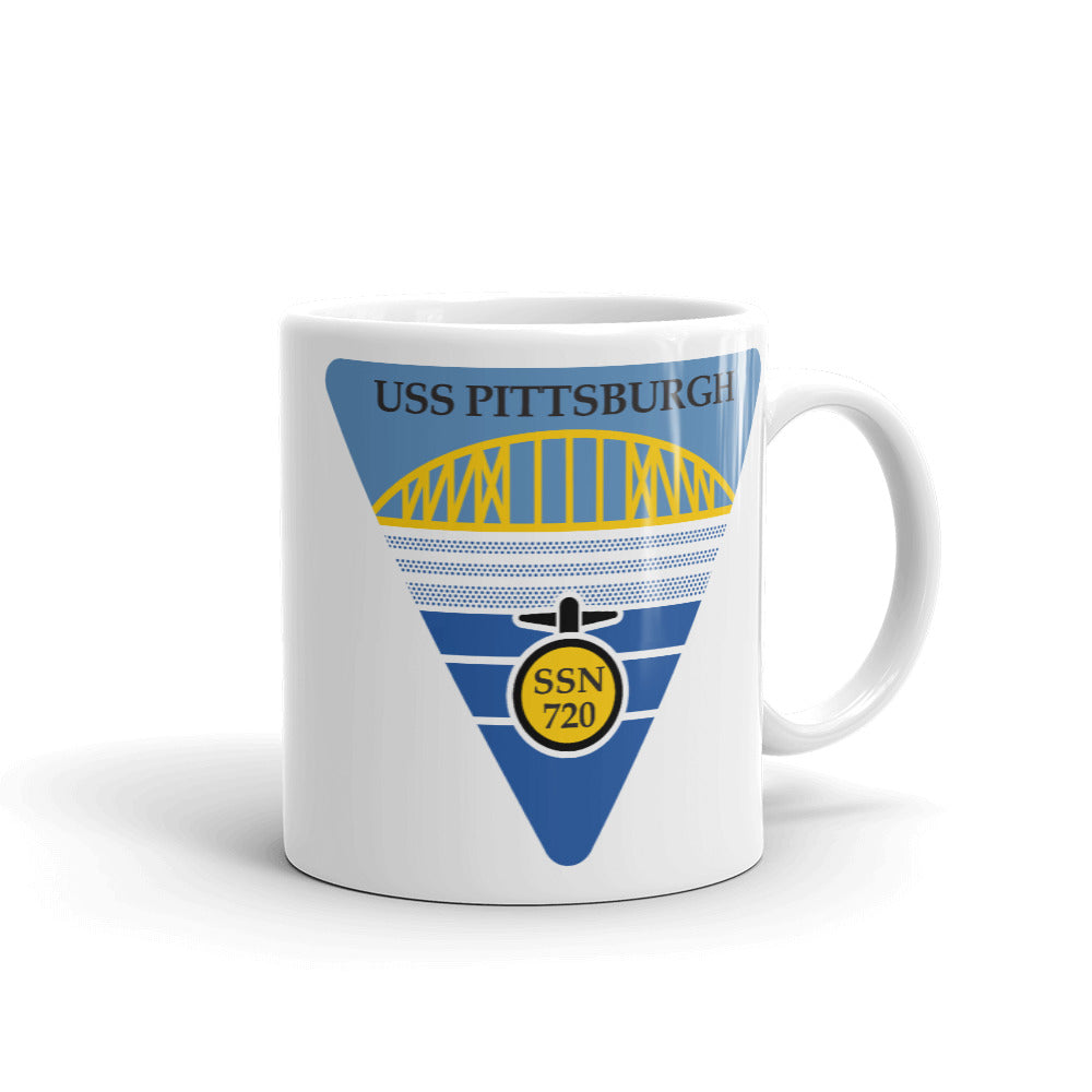 USS Pittsburgh (SSN-720) Ship's Crest Mug