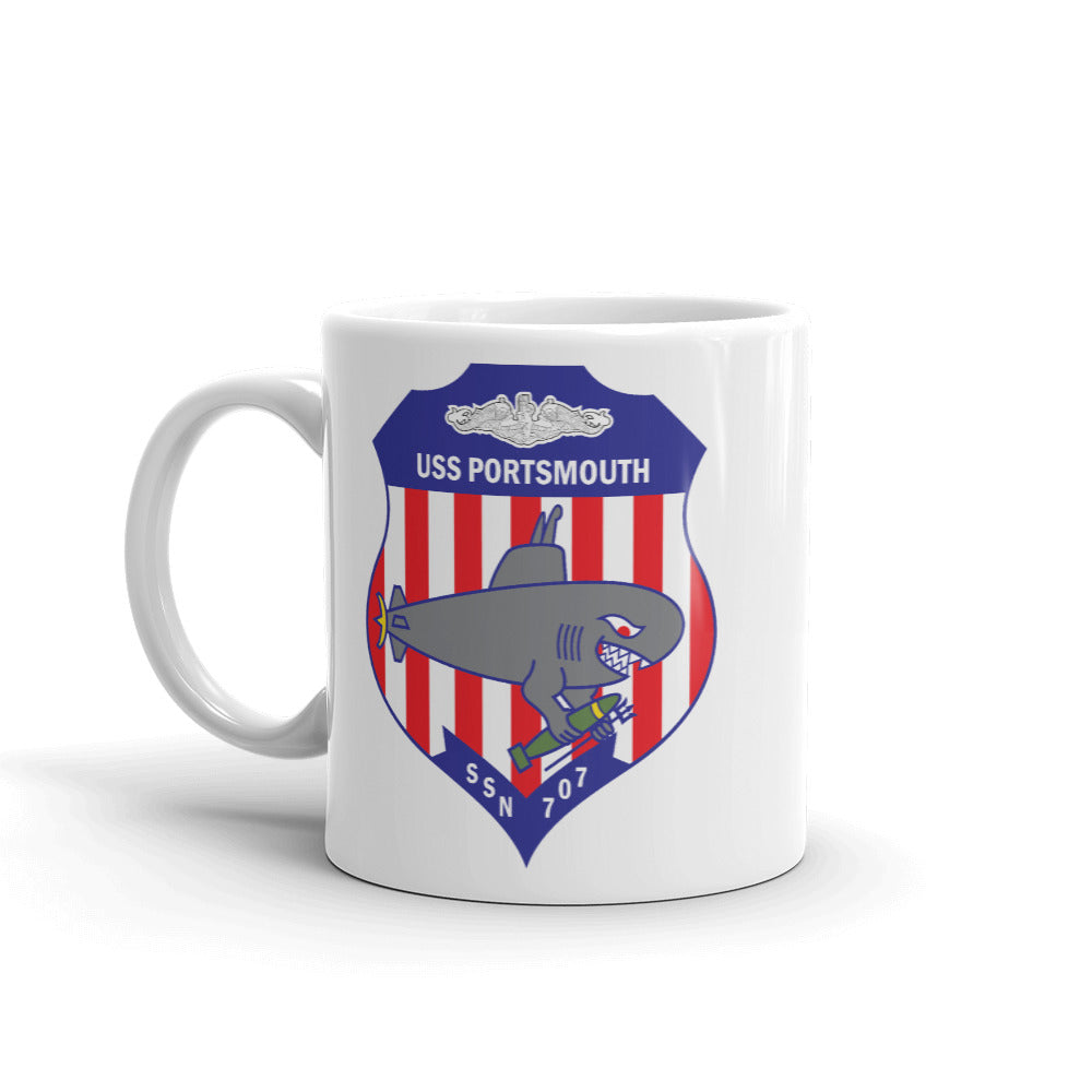 USS Portsmouth (SSN-707) Ship's Crest Mug