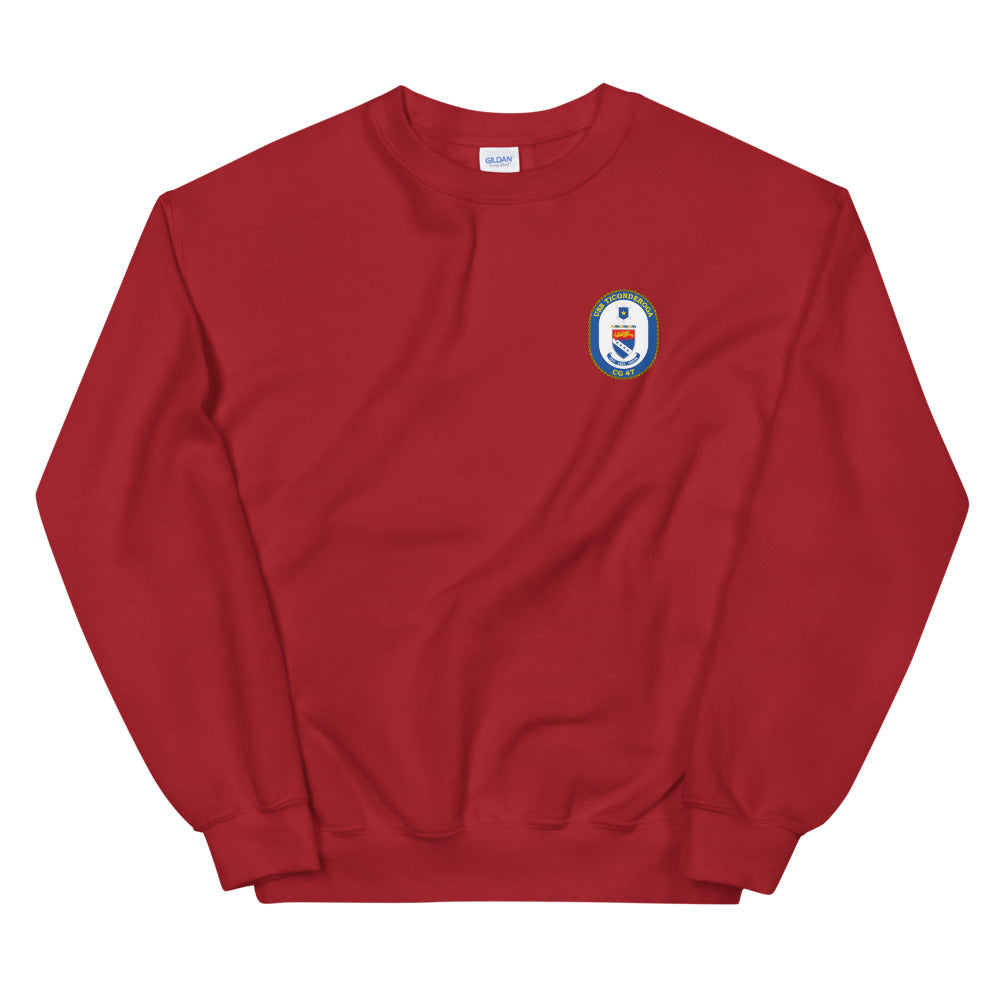 USS Ticonderoga (CG-47) Ship's Crest Sweatshirt