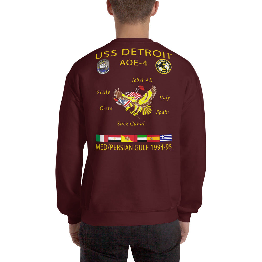 USS Detroit (AOE-4) 1994-95 Cruise Sweatshirt
