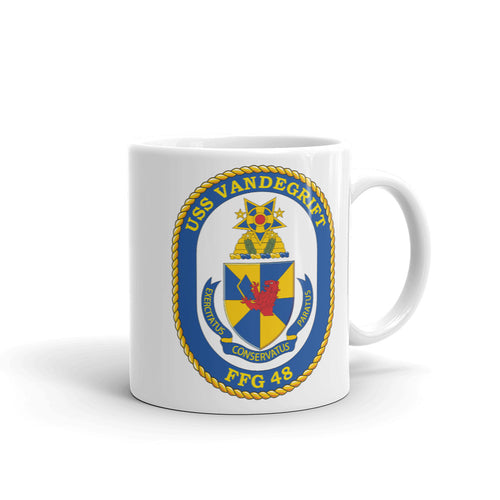 USS Vandergrift (FFG-48) Ship's Crest Mug