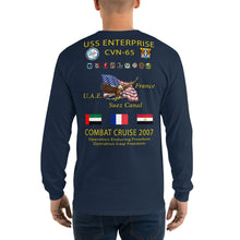 Load image into Gallery viewer, USS Enterprise (CVN-65) 2007 Long Sleeve Cruise Shirt