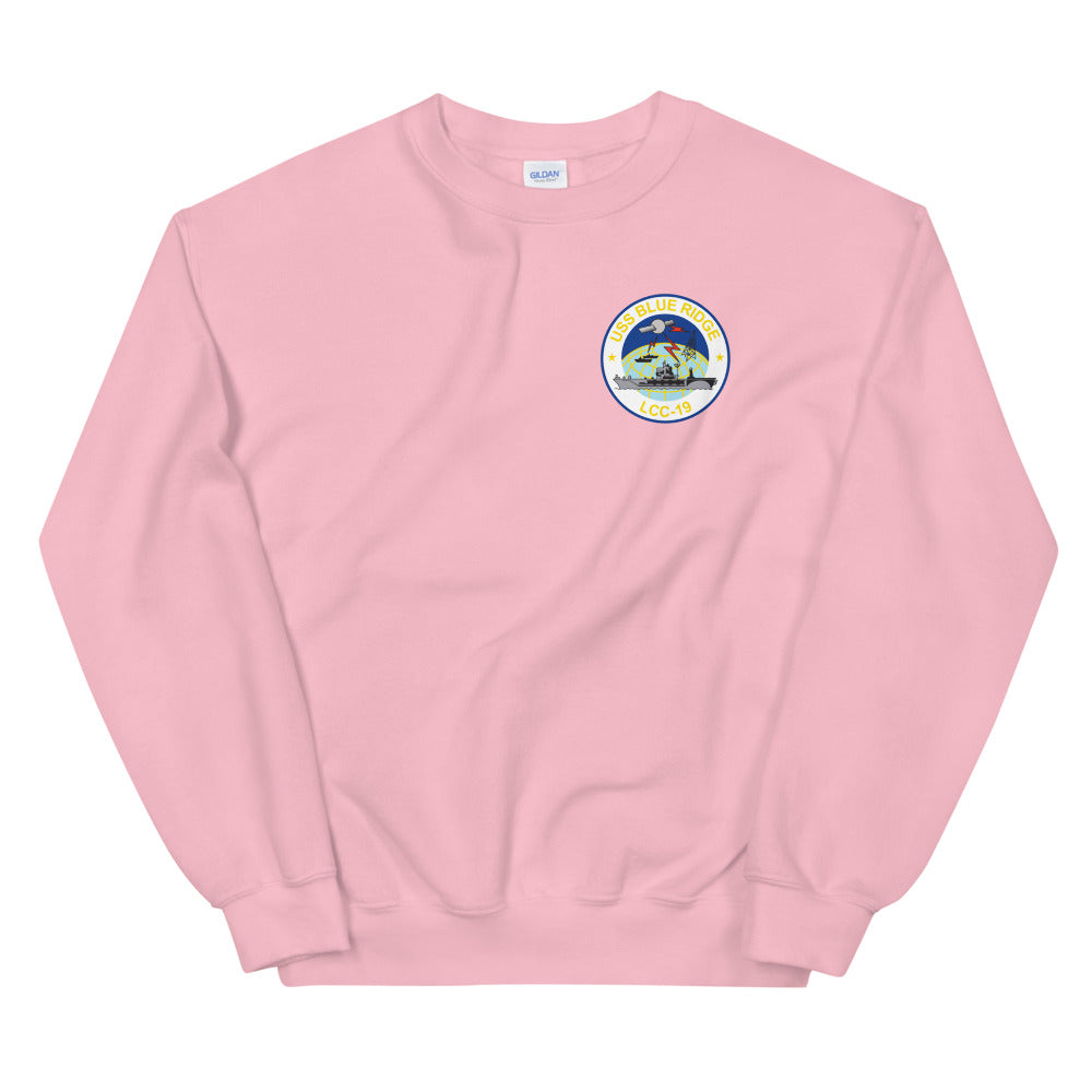 USS Blue Ridge (LCC-19) Ship's Crest Sweatshirt