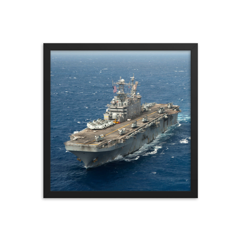 USS Peleliu (LHA-5) Framed Ship Photo