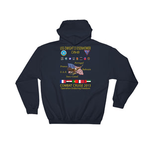 USS Dwight D. Eisenhower (CVN-69) 2013 Cruise Hoodie