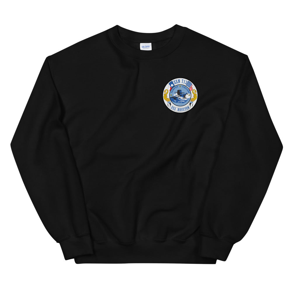 USS Houston (SSN-713) Ship's Crest Sweatshirt
