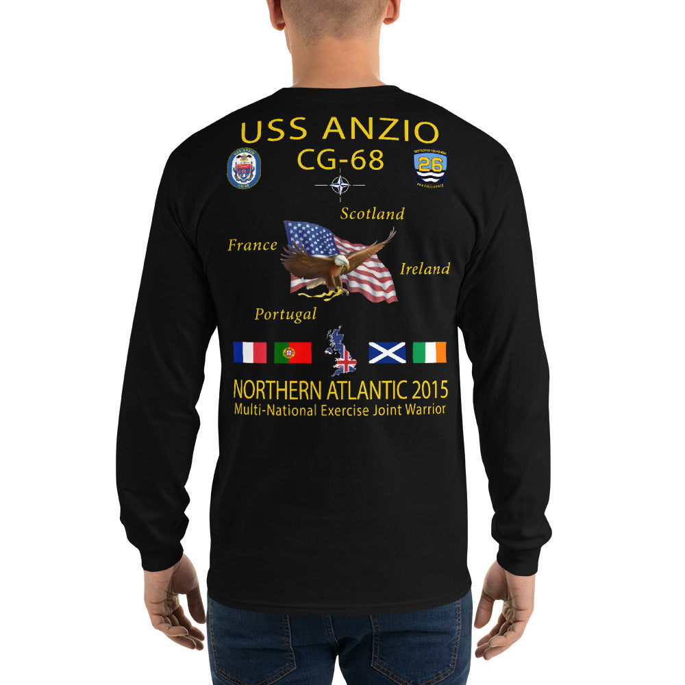 USS Anzio (CG-68) 2015 Long Sleeve Cruise Shirt