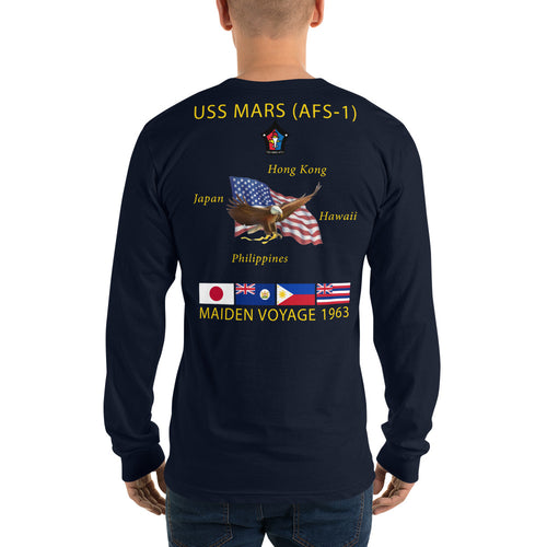 USS Mars (AFS-1) 1963 Long Sleeve Cruise Shirt