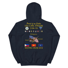 Load image into Gallery viewer, USS Carl Vinson (CVN-70) 2018 Cruise Hoodie - FAMILY