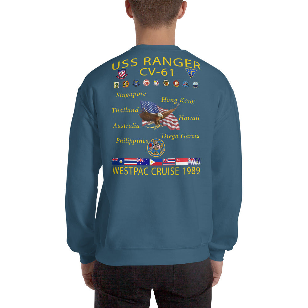 USS Ranger (CV-61) 1989 Cruise Sweatshirt