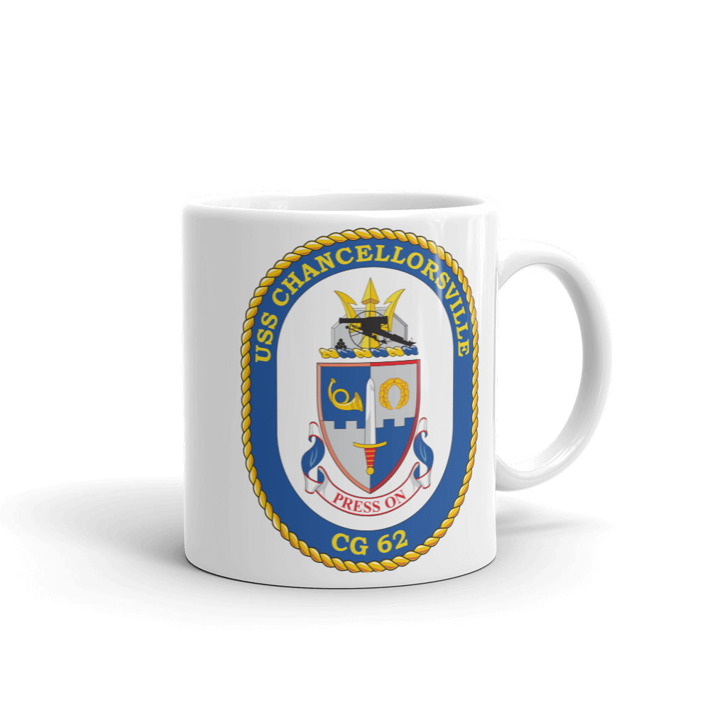 USS Chancellorsville (CG-62) Ship's Crest Mug