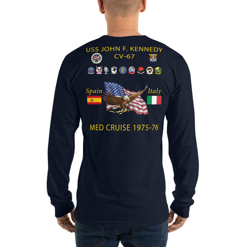 USS John F. Kennedy (CV-67) 1975-76 Long Sleeve Cruise Shirt