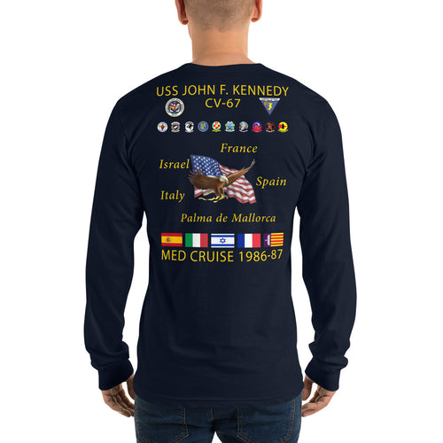 USS John F. Kennedy (CV-67) 1986-87 Long Sleeve Cruise Shirt