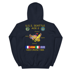 USS Seattle (AOE-3) 1984 Cruise Hoodie
