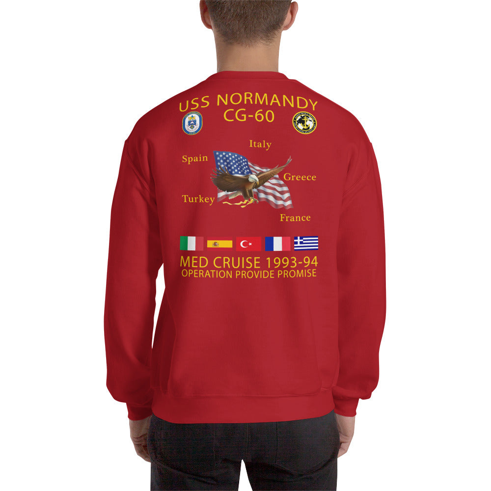 USS Normandy (CG-60) 1993-94 Cruise Sweatshirt