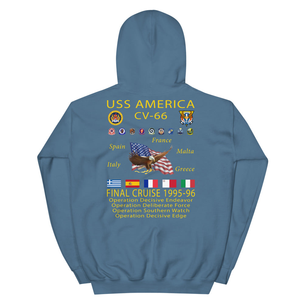 USS America (CV-66) 1995-96 Cruise Hoodie