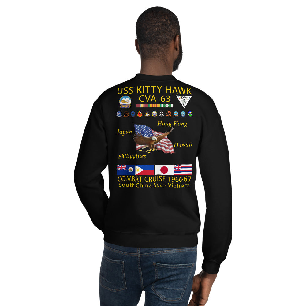 USS Kitty Hawk (CVA-63) 1966-67 Cruise Sweatshirt