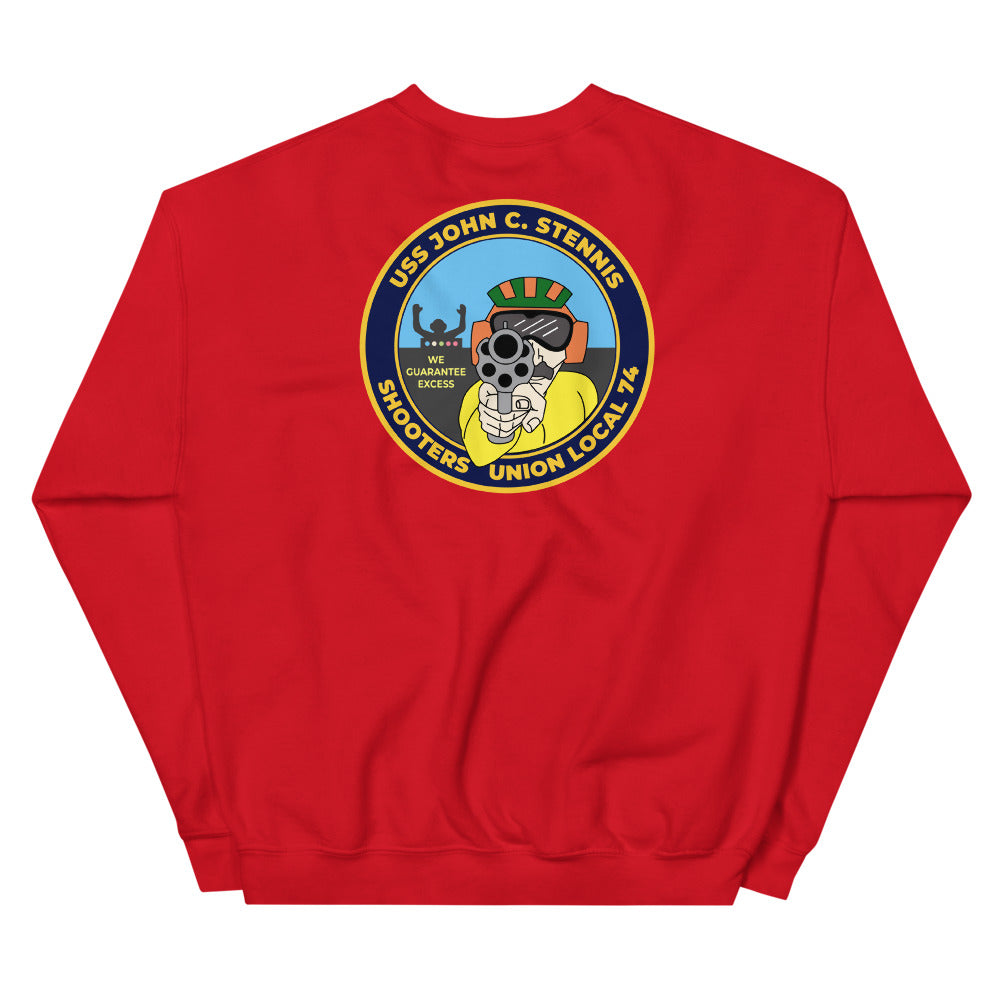 USS John C. Stennis (CVN-74) Shooters Union Local 74 Sweatshirt
